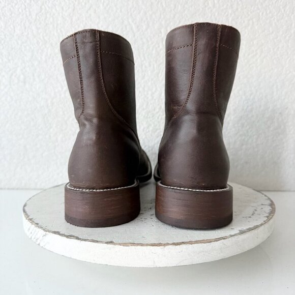 NEW Lane Mens Brown Ankle Boots Size 10 Lace-up Casual Genuine Leather Sole main image 11